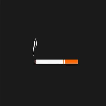The Cigarettes and smoke Stock Illustration