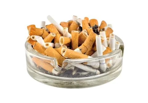 Cigarettes in an ashtray Stock Photos