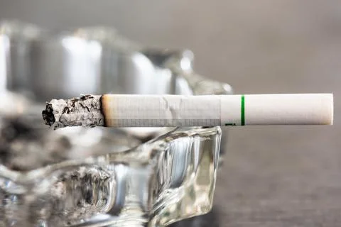 Cigarettes in an ashtray Stock Photos