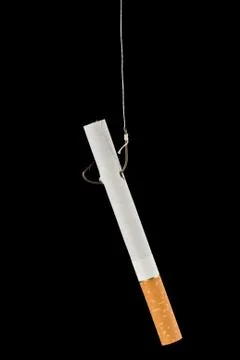 Cigarettes on a hook Stock Photos