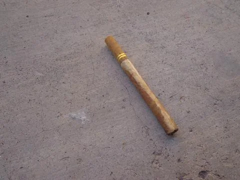 Cigarettes lying in the yard Stock Photos