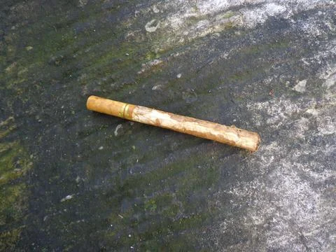 Cigarettes lying in the yard Photos