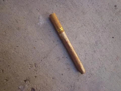 Cigarettes lying in the yard Stock Photos