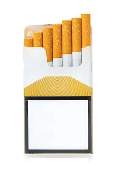 Cigarettes in pack Stock Photos