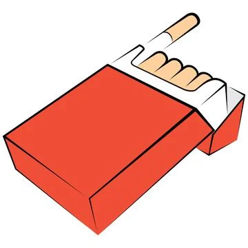 Cigarettes package at sketch Stock Illustration