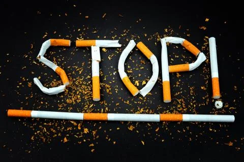 Cigarettes - Stop smoking Stock Photos