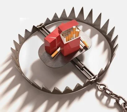 Cigarettes Trap Stock Illustration