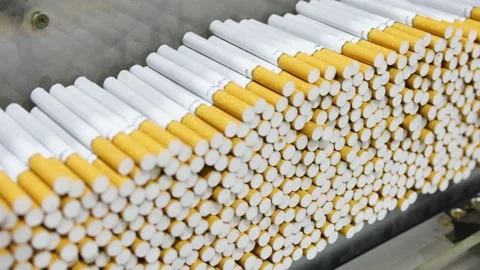 Cigarettes with yellow filter Stock Footage 170186188