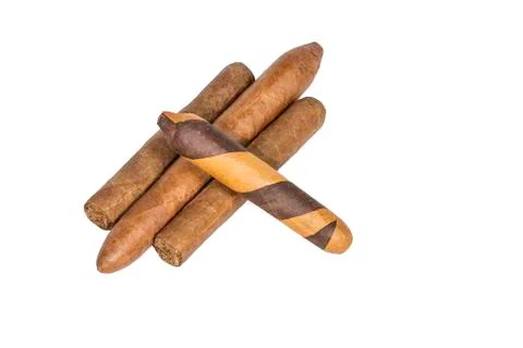 Cigars isolated Stock Photos