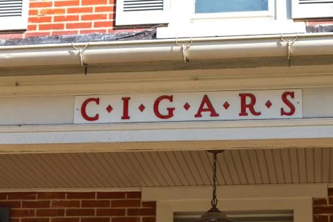 Cigars Sign Stock Photos