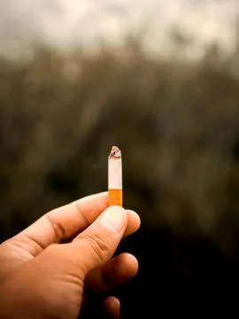 Cigrate on hand Stock Photos