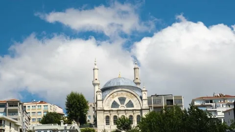 Cihangir Mosque view from Galataport Stock Footage 211848791
