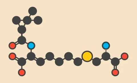 Cilastatin molecule Stock Illustration