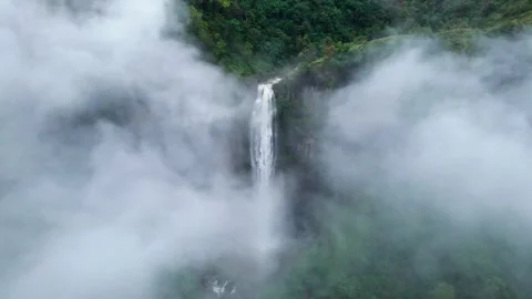 Ciletuh waterfall Stock Footage 264324081