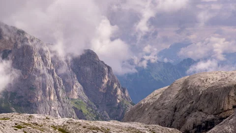 Cima Rosetta - Italy - Timelapse Stock Footage 313934461