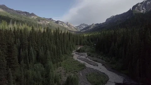 Cimarron River San Juan Mountains Stock Footage 83584502