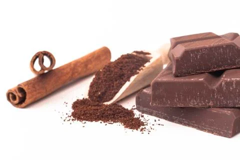 Cinamon and chocolate Stock Photos