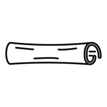 Cinamon roll icon outline vector. Cinnamon stick Stock-Illustration