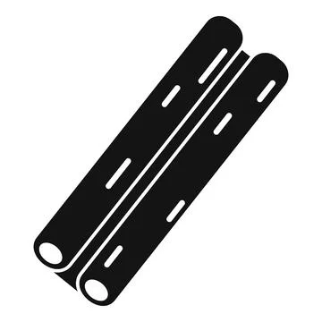 Cinamon spice icon simple . Cinnamon stick Stock-Illustration