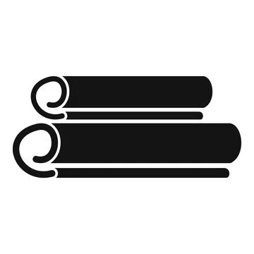 Cinamon stick icon simple vector. Cinnamon spice Stock-Illustration