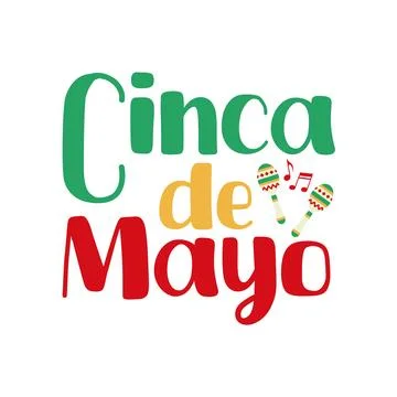 Cinca de mayo logotext Stock Illustration