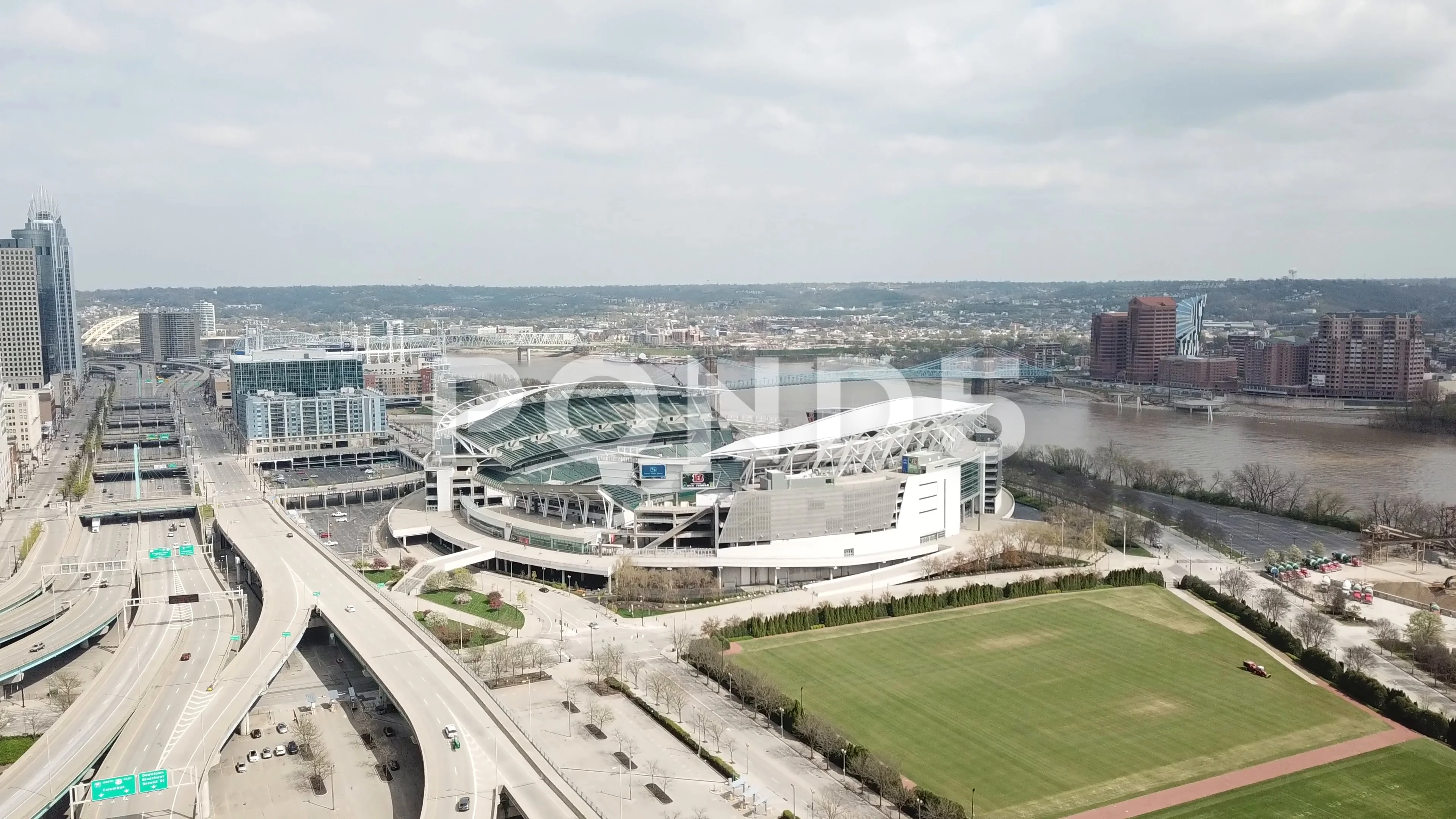 Cincinnati Bengals Paul Brown Stadium Aerial Photo