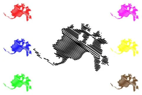 Cincinnati City map vector Stock Illustration