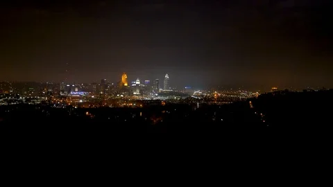 Cincinnati Night Scape Timelapse 動画素材 93991682