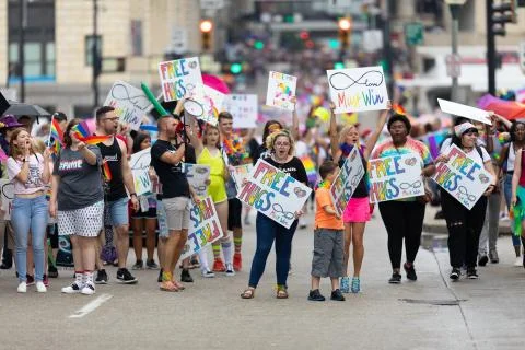 Cincinnati Pride Parade Stock Photos
