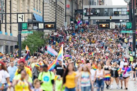 Cincinnati Pride Parade Foto stock