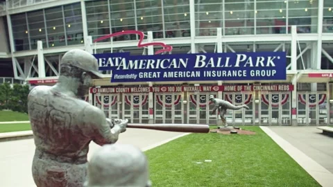 Great American Ball Park entrance at Nig, Stock Video