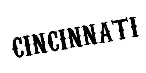 Cincinnati rubber stamp Stock Illustration