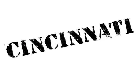 Cincinnati stamp rubber grunge Stock Illustration