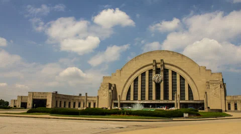 Cincinnati Timelapse - Union Terminal Stock Footage 68406941