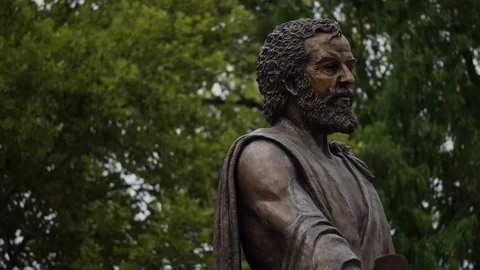 Cincinnatus Statue, Cincinnati, Ohio Stock Footage 127434779