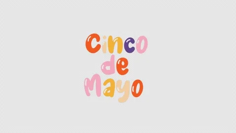 Cinco de Mayo alpha channel Stock Footage 272397661
