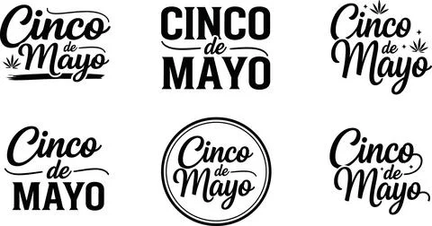 Cinco de Mayo Celebration Vector Graphics Collection for mexico holiday Stock Illustration
