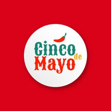 Cinco de mayo. Design element for greeting card Stock Illustration