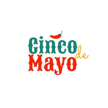 Cinco de mayo. Design element for greeting card Stock Illustration