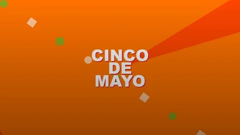 Cinco de Mayo Festive Title Animation with Floating Particles Vidéo 333942502