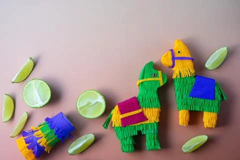Cinco de Mayo flatlay Stock Photos