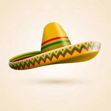 Cinco de Mayo hat Stock Illustration