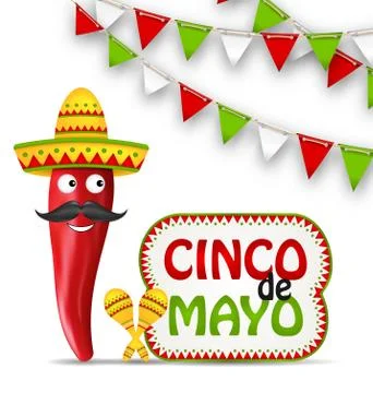 Cinco De Mayo Holiday Background Stock Illustration