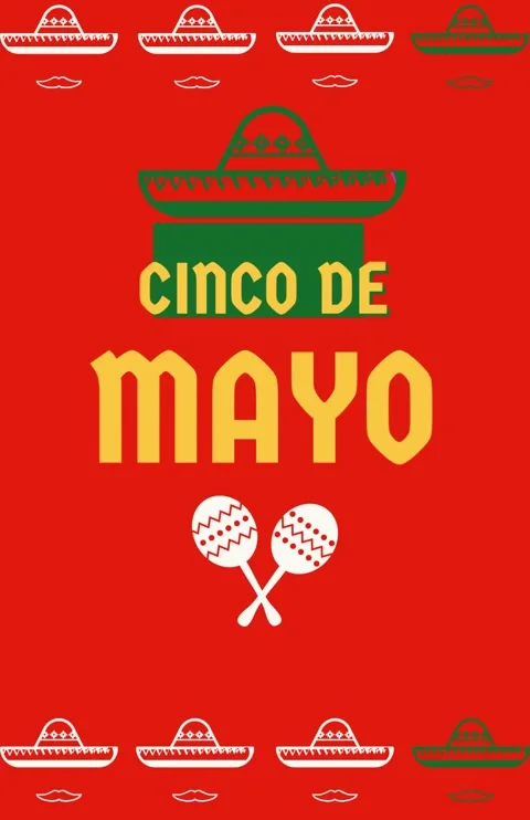 Cinco de mayo poster, card design template short video Stock Footage 186199118