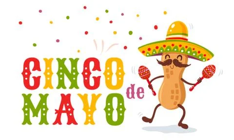 Cinco de mayo poster Illustrazione stock