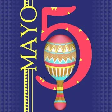 Cinco de mayo poster Stock Illustration
