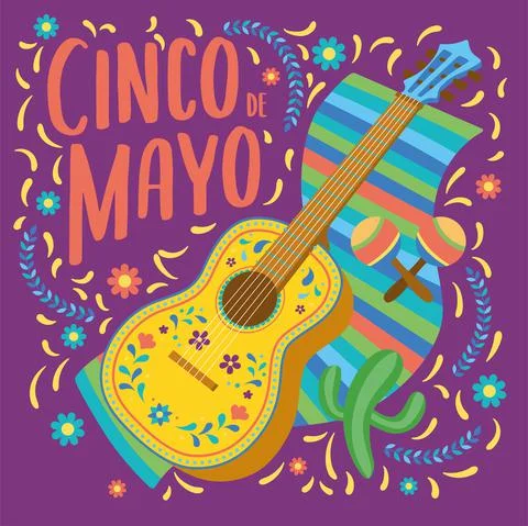 Cinco de mayo poster Stock Illustration
