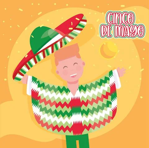 Cinco de mayo poster Stock Illustration
