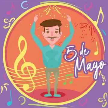 Cinco de mayo poster Stock Illustration