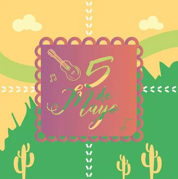 Cinco de mayo poster Stock Illustration